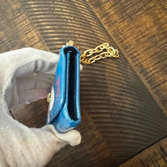 Louis Vuitton epi-leather hand, painted card key holder converted wristlet - Picture 15 of 17